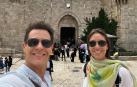 Christian Gálvez y Patricia Pardo, en su viaje a Jerusalén
