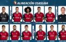Alineación de Osasuna contra el Atlético