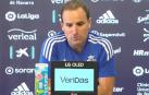 Jagoba Arrasate, este miércoles en su comparecencia ante los medios previa al partido frente al Athletic