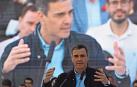 El presidente del Gobierno, en el mitin que protagonizó ayer por la tarde en el barrio madrileño de Vallecas