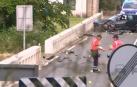 La Ertzaintza trabaja en el lugar del accidente
