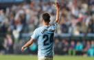 El canterano Gabri Veiga celebra uno de sus goles.
