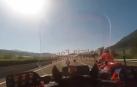 Motoristas de la Policía Foral conducen por una carretera navarra