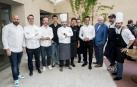 Hugo Muñoz, Paco Morales, Nacho Manzano, Eneko Atxa, Diego Murciego, Maximiliano Delle Vedove, Jorge Matín, Quique Dacosta, Steven Plotnicki, Rafa Zafra y Alberto Aguado durante el anuncio de la lista de los mejores restaurantes de Europa