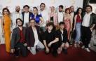 os integrantes del musical 'Matilda', a su llegada a la gala de entrega de los Premios de Teatro Musical