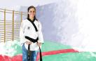 Paula lleva practicando taekwondo desde muy pequeña, de la mano de su padre