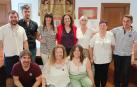 Corporación de Puente la Reina, con la nueva alcaldesa Itziar Imaz Artazcoz con la vara de mando