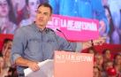 Pedro Sánchez interviene en un acto en Dos Hermanas (Sevilla)