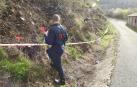 Inspección ocular del punto de inicio del incendio en Ezkaba
