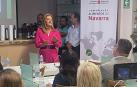 Miren Ausín, durante una de las reuniones celebradas en México