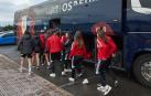 La primera plantilla de Osasuna, antes de emprender el viaje a Cáceres en la última jornada liguera