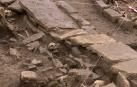 Una imagen de archivo de las excavaciones de la maqbara de la Plaza del Castillo de Pamplona
