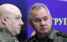 El ministro de Defensa, Sergei Shoigu, junto al general Sergei Surovikin