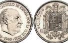 Moneda de 5 pesetas de 1949