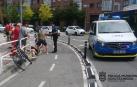 Accidente entre dos bicis en la Avda. Barañain-C/ Ermitagaña