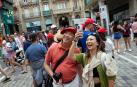 Fotos del ambiente en Pamplona el 5 de julio./