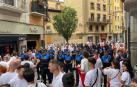 Momentos de tensión al intentar acceder a la plaza del Ayuntamiento