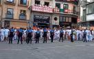 Los agentes despejan la plaza antes del Chupinaxzo