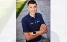 El ciclista navarro Óscar Rodríguez, del Movistar