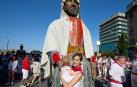 Fotos de la Comparsa de Gigantes y Cabezudos este lunes, 10 de julio.