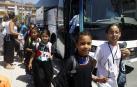 Imagenes de la llegada de niños saharauis a Navarra