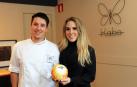 Aarón Ortiz y Jaione Aizpurua, en el interior de restaurante Kabo en una imagen anterior