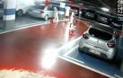 Imágenes de las cámaras de vigilancia de un parking