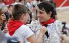 Roca Rey y Sergio, en la plaza de toros de Pamplona el pasado 11 de julio