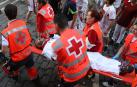 Uno de los trasladados tras el último encierro de las fiestas