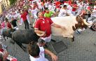 Vídeo de las caídas y golpes sufridos por los mozos en el octavo encierro de San Fermín