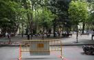 Imagen del inicio de las obras en plaza de la Cruz