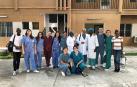 Sanitarios españoles y congoleños en el Hospital Monkole de Kinshasa, la capital de la República Democrática del Congo.