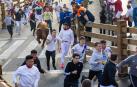 Imagen del cuarto encierro de las fiestas de Tudela
