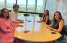 Los ediles Zozaya y Silgado, en la reunión con la asociación