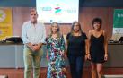 Desde la izda., íñigo Nagore, Leire Zalduendo, Carmen Puerta y Marian Ganuza en la presentación del concurso de pinchos