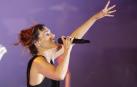 La cantante francesa Zaz, durante su actuación en el festival Pirineos Sur