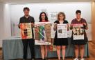 Desde la izda., el alcalde Xabier Alcuaz y las concejalas Maitane Fernández, Patricia Fernández y Goizeder Juango