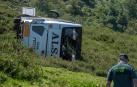 Accidente de autobús en la ruta entre Covadonga y los Lagos, en el parque Nacional de los Picos de Europa