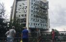 Edificio dañado en un ataque con drones rusos en la región ucraniana de Odesa