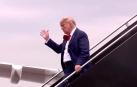 Trump, a su llegada a Washington