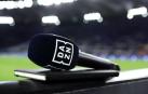 Micrófono de DAZN en el Stadio Olimpico de Roma