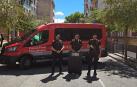 Agentes de la Policía Foral desplegado en fiestas de Estella