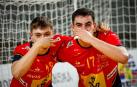 Xavier González y Iosu Arzoz, con la selección juvenil