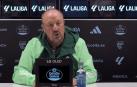 Rafa Benítez durante la rueda de prensa previa al duelo contra Osasuna