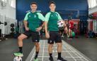 Sergi Pérez y Aitor Ugalde, en el gimnasio de Tajonar