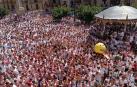 Cohete lanzado en las fiestas de Tafalla