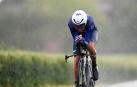 Óscar Rodríguez en acción, durante la contrarreloj larga del pasado Giro de Italia. El burladés regresa 90 días después