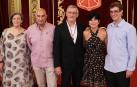 Desde la izquierda, María Ángeles García (prima), Juan Carlos Taberna (hermano), el vicepresidente primero y consejero Félix Taberna, Pilar Ruiz Cobo (pareja) y Alain Taberna (sobrino)