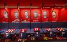 Aspecto del interior del vestuario de Osasuna en El Sadar