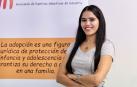 La marroquí y vecina de Alsasua Zahra Ballouk, en la sede de la Asociación de familias adoptivas
